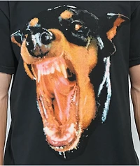 Learn To Forget Doberman Washed Black T-Shirt