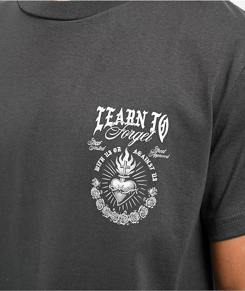 Learn To Forget Heart Of Thorns Grey T-Shirt