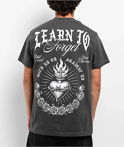 Learn To Forget Heart Of Thorns Grey T-Shirt