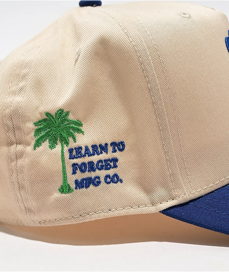 Learn To Forget LA Dosers Vintage Natural & Blue Snapback Hat