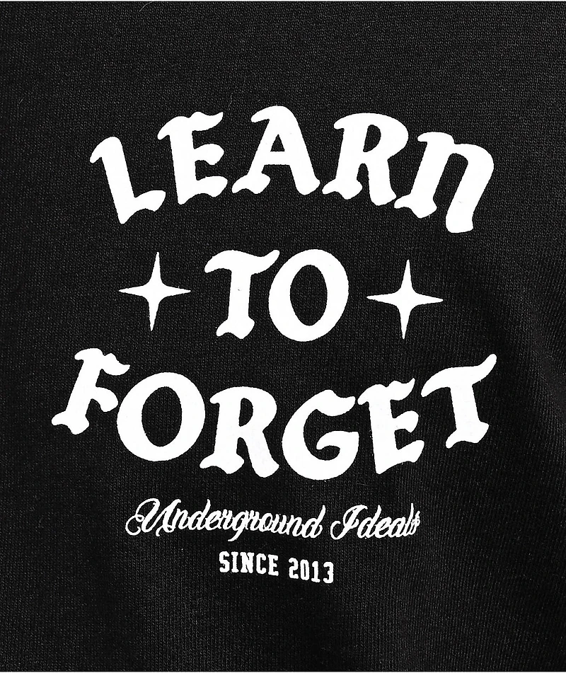 Learn To Forget Late Nights Black T-Shirt