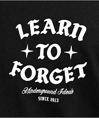 Learn To Forget Late Nights Black T-Shirt