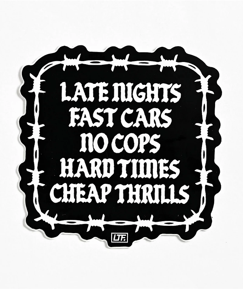Learn To Forget Late Nights Sticker