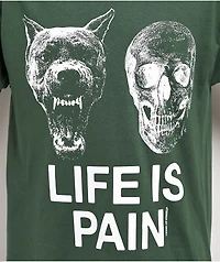 Learn To Forget Life Is Pain Green T-Shirt