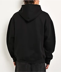 Learn To Forget Mary Studded Black Zip Hoodie