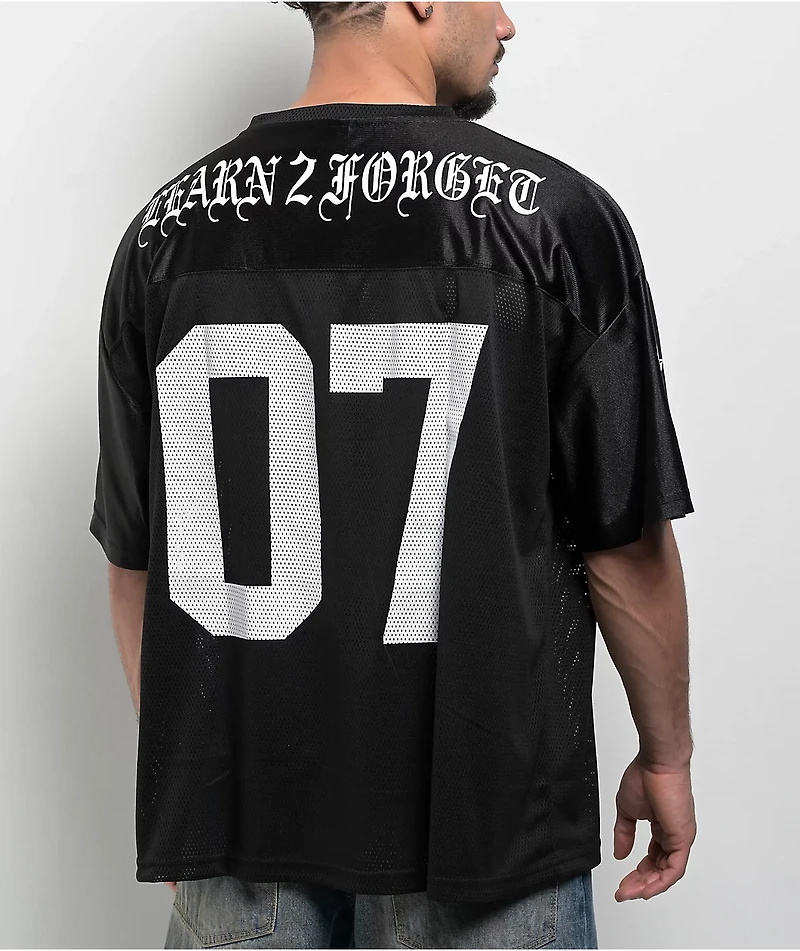 Learn To Forget Olde English Black Football Jersey