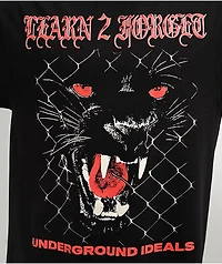 Learn To Forget Panther Black T-Shirt