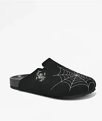 Learn To Forget Spider Web Black Mule Sandals