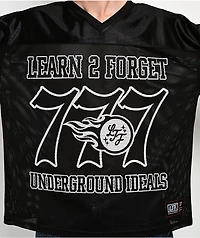 Learn To Forget Spiderweb Black Football Jersey