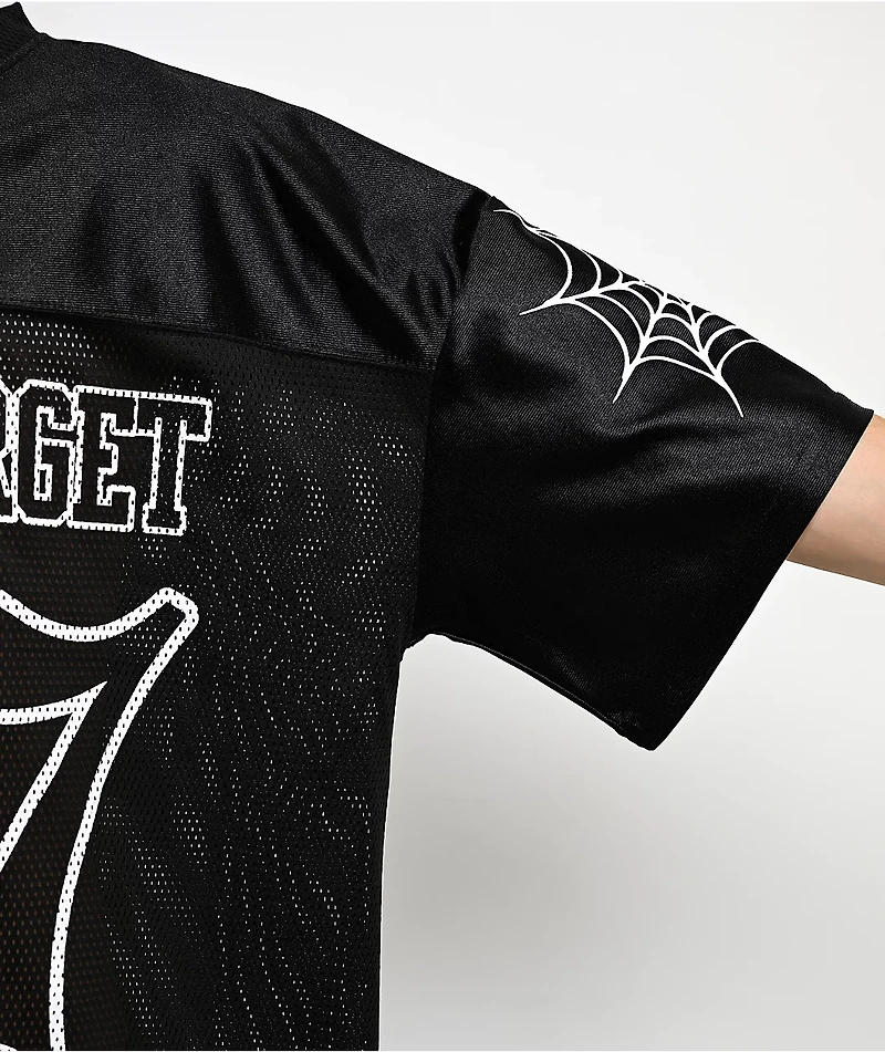 Learn To Forget Spiderweb Black Football Jersey