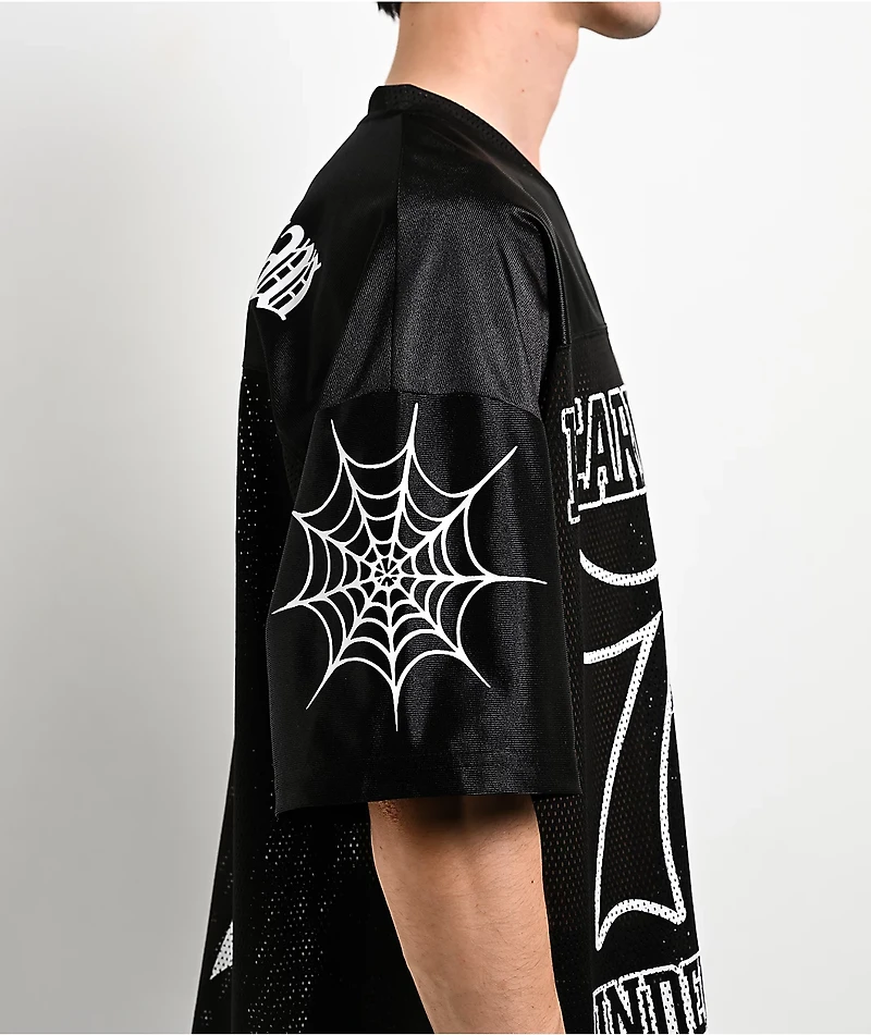 Learn To Forget Spiderweb Black Football Jersey