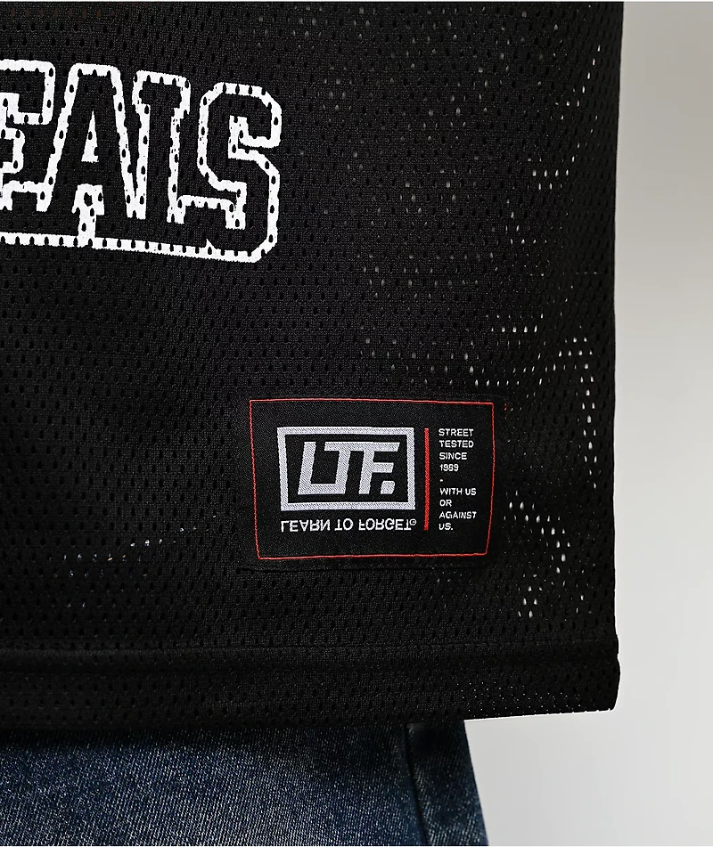 Learn To Forget Spiderweb Black Football Jersey