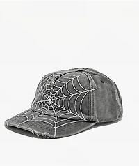 Learn To Forget Spiderweb Grey Snapback Hat