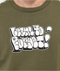Learn To Forget Throwie Green T-Shirt