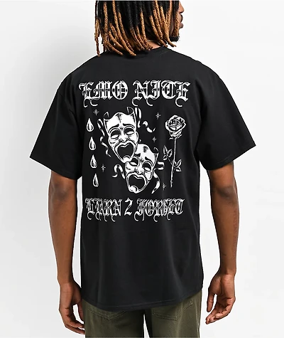 Learn To Forget x Emo Nite Cry Later Black T-Shirt