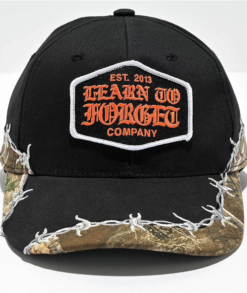 Learn To Forget x Realtree Barbwire Black Strapback Hat