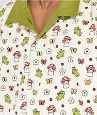 Leon Karssen Mushmush Cream Short Sleeve Button Up Shirt