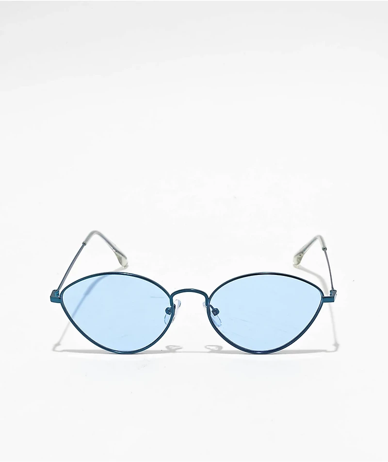 Light Blue Cat Eye Sunglasses