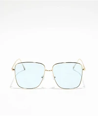 Light Blue Oversized Sunglasses