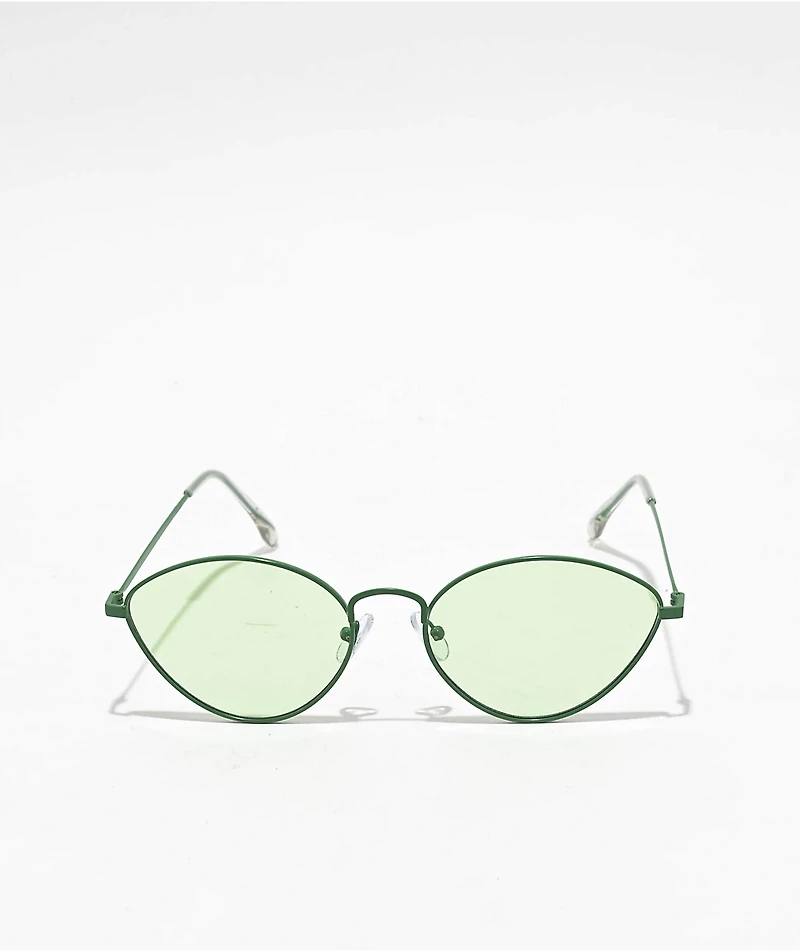 Light Green Cat Eye Sunglasses