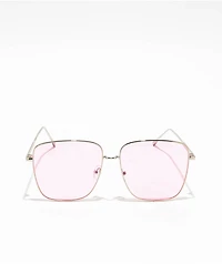 Light Pink Oversized Sunglasses