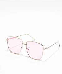 Light Pink Oversized Sunglasses