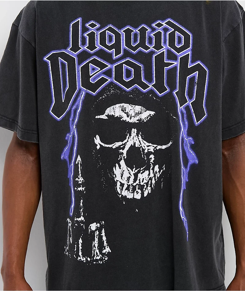 Liquid Death Bird Black Wash T-Shirt