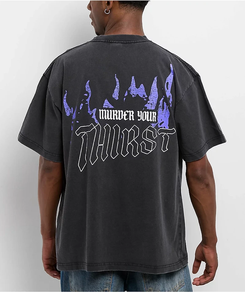 Liquid Death Bird Black Wash T-Shirt