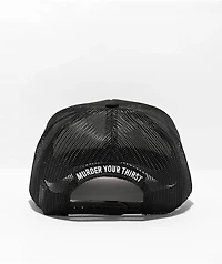 Liquid Death Chainsaw Black Trucker Hat