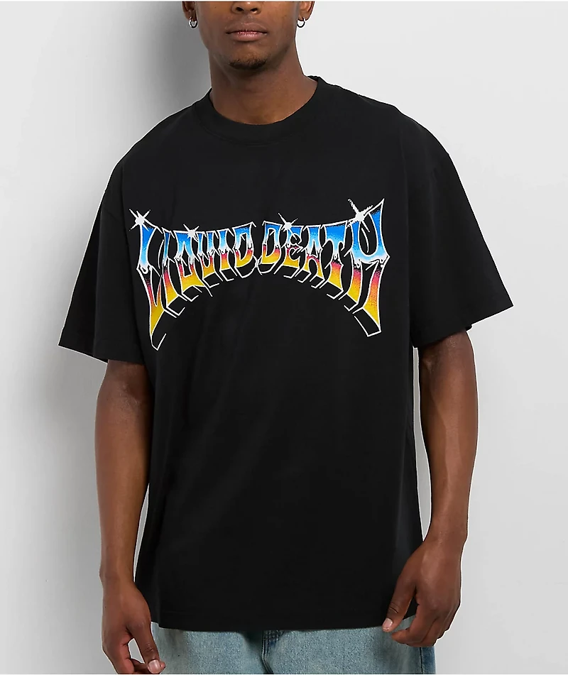 Liquid Death Swordface Black T-Shirt