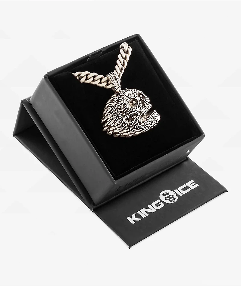 Liquid Death x King Ice Skull Necklace