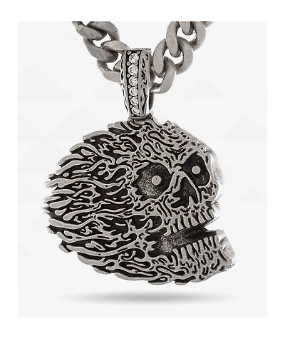 Liquid Death x King Ice Skull Necklace