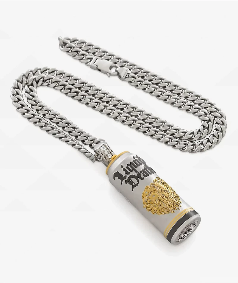 Liquid Death x King Ice Still Water Can Necklace