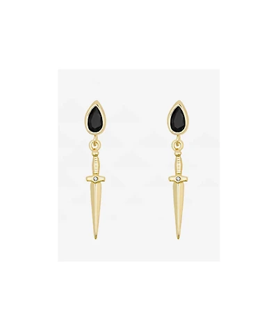 Little Rooms Dagger Gold Earrings