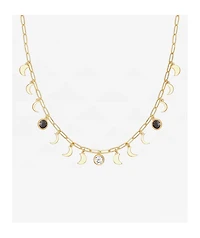 Little Rooms Moon Phase 14" Gold Necklace