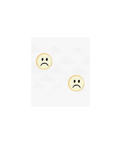 Little Rooms Sad Gold Stud Earrings