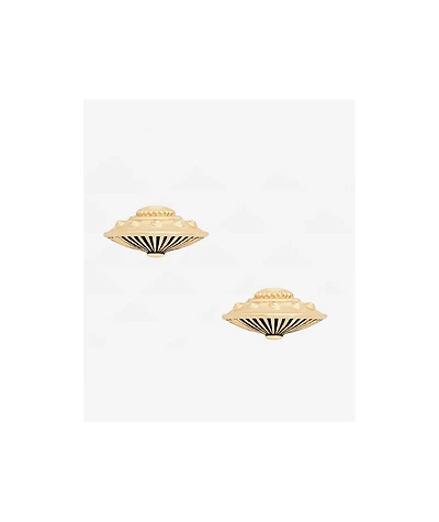 Little Rooms Spaceship Gold Stud Earrings