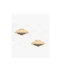 Little Rooms Spaceship Gold Stud Earrings
