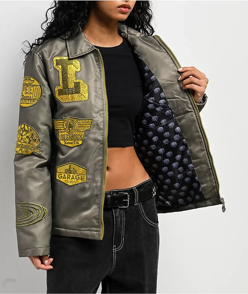 Live Mechanics Shine Well Bomber Jacket