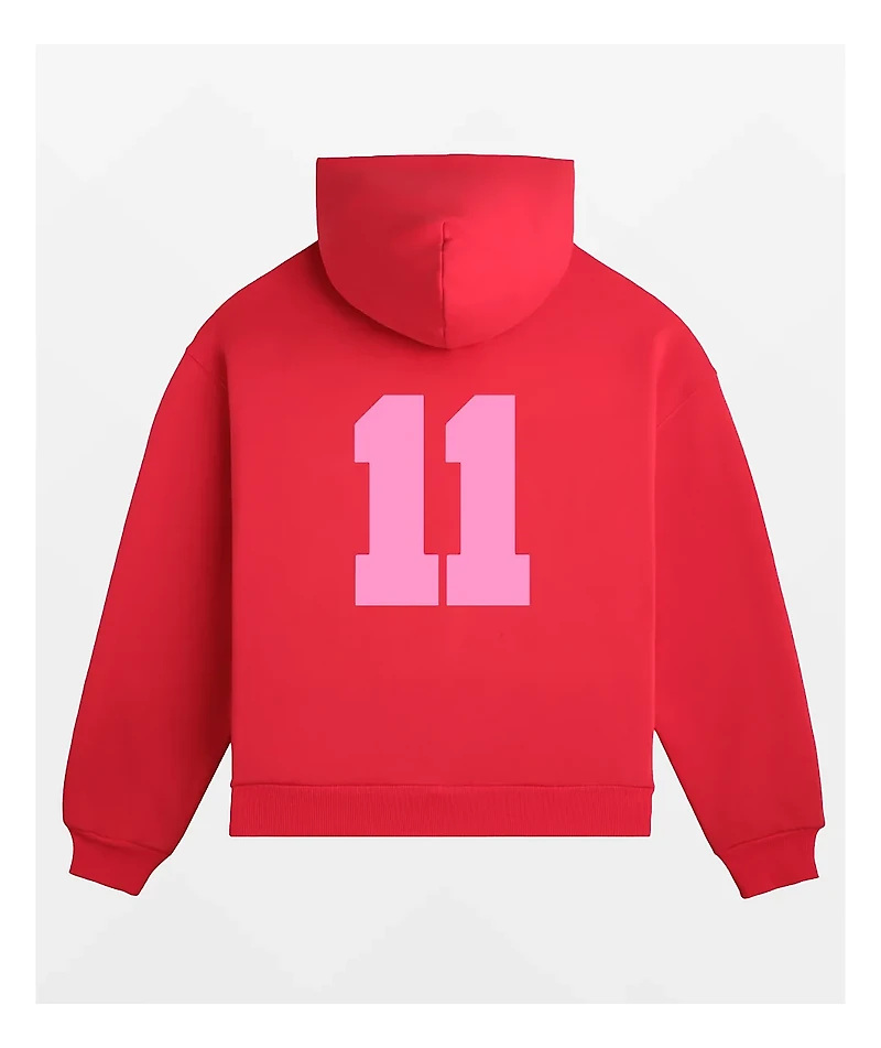 Lonely Ghost 11:11 Red Hoodie