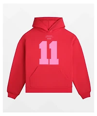 Lonely Ghost 11:11 Red Hoodie