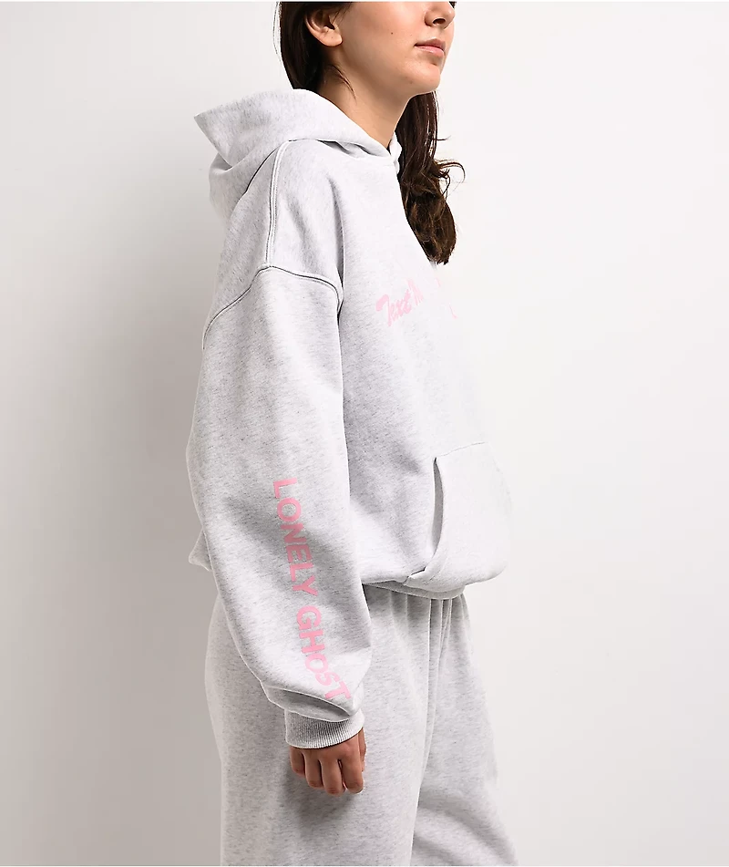 Lonely Ghost Text Me When You Get Lonely Heather Grey Hoodie