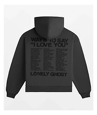 Lonely Ghost Ways To Say I Love You Black Hoodie