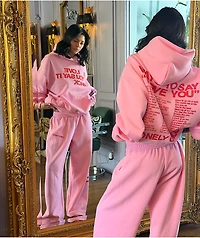 Lonely Ghost Ways To Say ILY Pink Hoodie