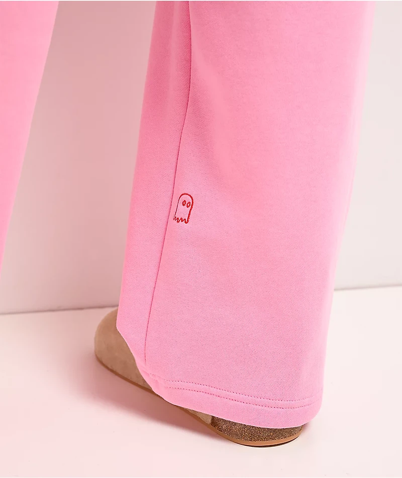 Lonely Ghost Ways To Say ILY Pink Wide Leg Sweatpants