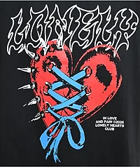 Lonely Hearts Club In Love And Pain Charcoal T-Shirt
