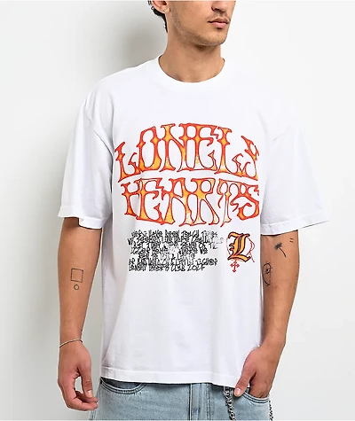 Lonely Hearts Club Tough Times White T-Shirt