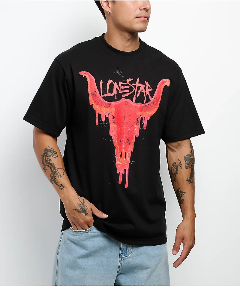 Lonestar by That Mexican OT Bull Black T-Shirt