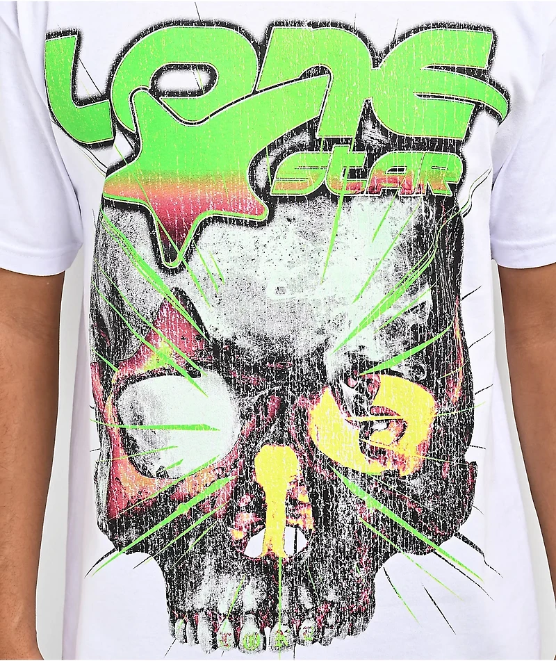 Lonestar by That Mexican OT Skull White T-Shirt