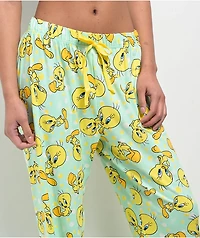 Looney Tunes Tweety Bird Green & Yellow Lounge Pants